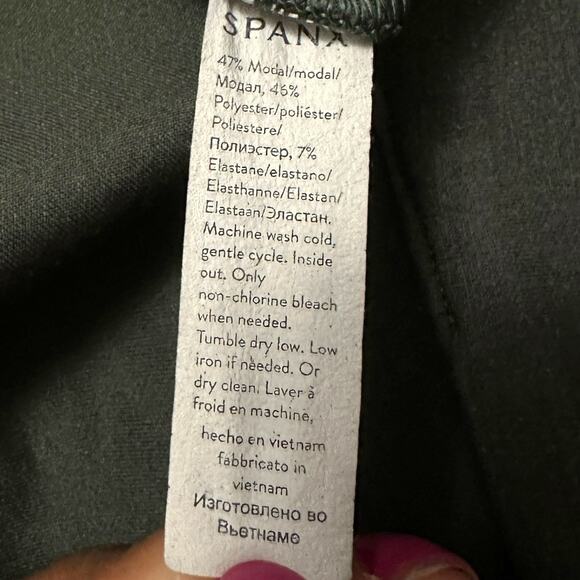 SPANX Air Essentials Cocoon Cardigan Dark Palm/Green Open Front Women's 2X/3X - Picture 4 of 8